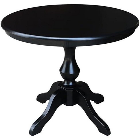 36 inch round wood deals pedestal table