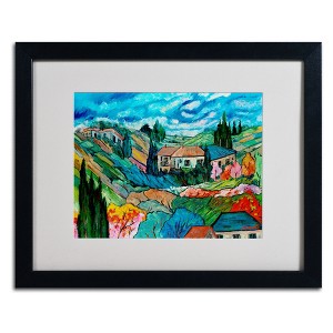 Trademark Fine Art -Manor Shadian 'Valley House' Matted Framed Art - 1 of 4