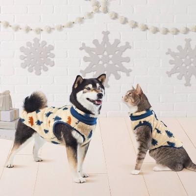 Trees and Wildlife Faux Shearling Dog and Cat Jacket - Wondershop™