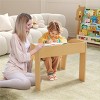 KTMBDW Kids Wood Table and Chair Set, Kids Play Table with 1Chairs, Pieces Kids Study Table for Toddlers, Girls, Boys - 3 of 4