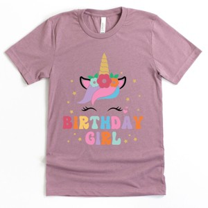 The Juniper Shop Birthday Girl Unicorn Youth Short Sleeve Tee - 1 of 4
