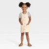 Toddler Girls' Corduroy Skirtalls - Cat & Jack™ Cream - 3 of 3