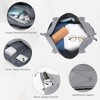 Vynxaria 5-Piece Grey Luggage Set 20"/24"/28" Expandable Suitcases + Duffel Bag + Foldable Backpack 360¡ã Spinner Wheels TSA Lock - 2 of 4