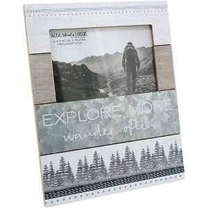 Pavilion Gift Company - Explore More - 7.75" x 10" Frame (Holds 4" x 6" Photo) - Single Image Frames - 1 of 4