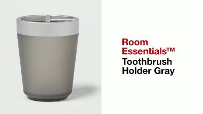 Gray - Toothbrush Holder, Toothbrush Holder, Removable Plastic Cup With  Drainage Hole, 2 Toothbrush Compartments + 1 Storage Tray, Non-slip Bottom.