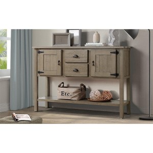 NicBex Buffet Cabinet with 2 Drawers and 2 Cabinets,Retro Style Sideboard Cabinet with Bottom Shelf,Storage Cabinet for Living Room,Kitchen,Rustic - 1 of 4
