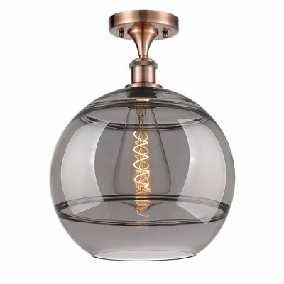 Rochester - 1 Light Semi-Flush Mount In Industrial Style-14.63 Inches Tall and 12 Inches Wide