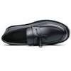 Santimon Mens Tassel Penny Loafers Casual Slip On Leather Dress Shoes Black - 3 of 4