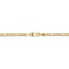 Black Bow Jewelry 2.75mm, 14k Yellow Gold, Flat Figaro Chain Bracelet - 3 of 4