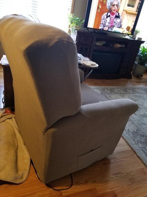 Stretch Pique Recliner Slipcover Taupe - Sure Fit : Target