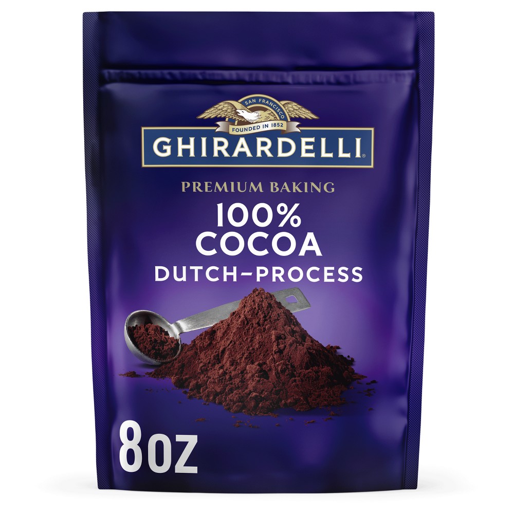Ghirardelli Premium Baking 100% Cocoa Dutch Process Unsweetened Cocoa Powder - 8oz