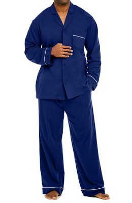 Men's Classic Satin Pajamas Lounge Set, Long Sleeve Top and Pants with  Pockets, Silk like PJs with Matching Sleep Mask – Alexander Del Rossa