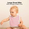KeaBabies 8-Pack Organic Baby Bibs for Toddler Boys and Girls, Baby Drooling and Teething Bibs for Baby Girls, Boys - 3 of 4
