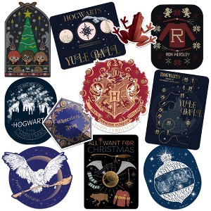Harry Potter Holiday Christmas Sticker 11ct Vinyl Large Deluxe Stickers Variety Pack of 11 - 1 of 4