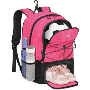 Generic Soccer Bags for Girls, Large Girls Soccer Backpack with Ball & Shoes Compartment - 1 of 4