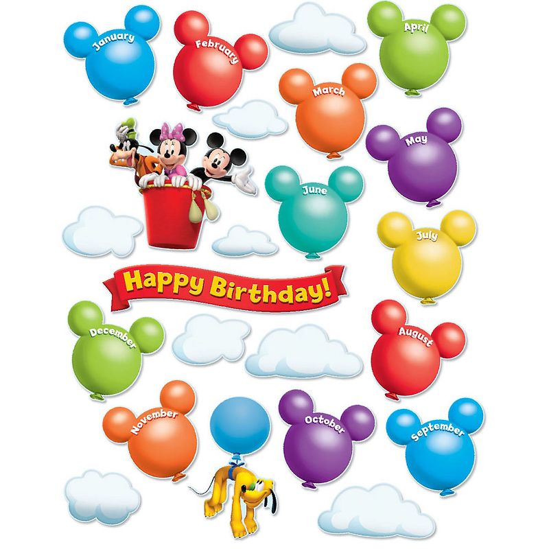 Eureka Mickey Mouse Clubhouse Birthday Bulletin Board Set (EU-847625), 1 of 7