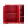The Lakeside Collection Beadboard Wooden Storage Cabinets - 3 of 4