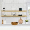 Sorbus 2 Pack 55 Inch Wall Mounted Floating Shelves - for Bathroom, Wall Decor for Bedroom, Kitchen, Living Room, Book Storage - 3 of 4