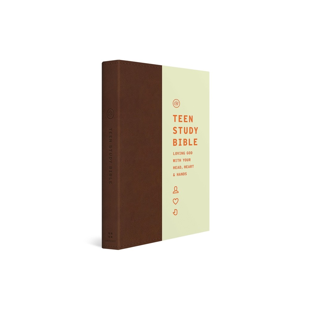 ESV Teen Study Bible (Trutone, Burnt Sienna) - by Jon Nielson (Leather Bound)