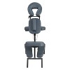 Master Massage Professional Lightweight Portable Massage Chair-Folding Foldable Aluminum Adjustable Tattoo Chair with Wheeled Carrying Case, Blue - 4 of 4
