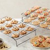 Mifoci 4 Sets Cooling Rack 3 Tier Stackable Baking Rack Carbon