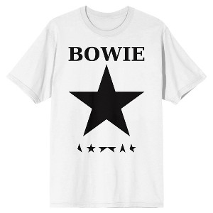 David Bowie Blackstar Album Cover Art Men's White T-shirt - 1 of 2