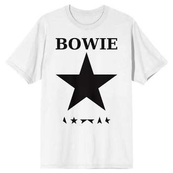 David Bowie Blackstar Album Cover Art Men's White T-shirt
