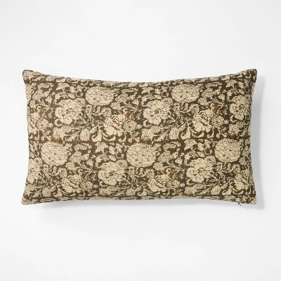 Oversized Lumbar Throw Pillow - Threshold™ designed with Studio McGee: Linen-Cotton Blend, Zipper Closure, Indoor Use