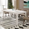 NicBex Dining Table 63" Solid Wood Rectangular Dining Table for 6 with Wood Legs for Dining room - 4 of 4