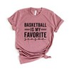 Simply Sage Market Women's Basketball Is My Favorite Season Short Sleeve Graphic Tee - 4 of 4