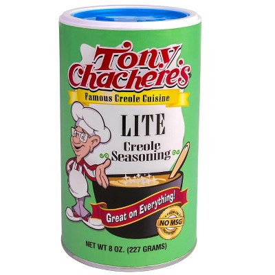 Tony Chachere's Lite Creole Seasoning - 6 pack, 8 oz