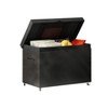 Bigget Outdoor 230 Gallon Steel Wicker Patio Deck Storage Box - 3 of 4
