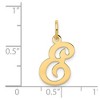 Black Bow Jewelry 14k Yellow Gold, Sophia Collection, Small Script Initial E Pendant - 4 of 4