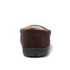 Lands' End Men's Wide Width Fuzzy Lined Suede Moccasin Slippers - 4 of 4