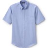 Lands' End School Uniform Men's Short Sleeve No Iron Pinpoint Dress Shirt - 4 of 4