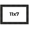 PosterPalooza | 11x7 Thin Barnwood Picture Frame, UV Acrylic, 2 Finishes - Grey and Black - 2 of 4