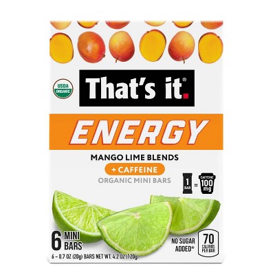 That's it. Mango Lime Blends Energy Bars - 4.2oz/6ct