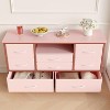 Chest of Drawers, Fabric Dresser with 8 Fabric Drawers & LED Lights & Power Outlets, Sturdy Metal Frame Storage Organizer, Closet - 3 of 4