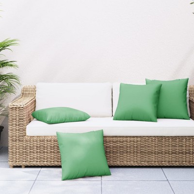 vidaXL Sofa Cushions 4 pcs Green 23.6"x23.6" Fabric
