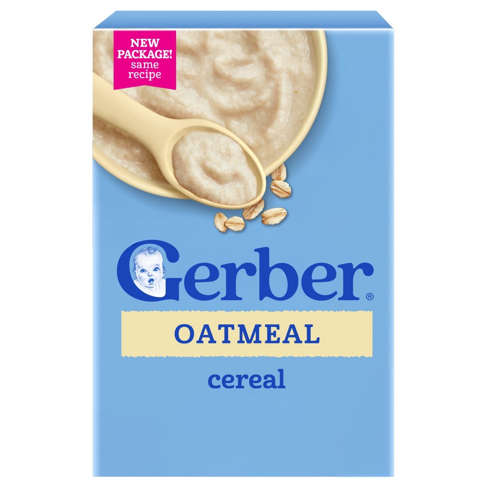 Gerber Non-GMO Baby Food Stage 1 Single Grain Oatmeal Baby Cereal - 16oz: Kosher, Cholesterol Free, Fat Free