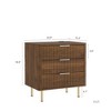 Gulches Modern Wood Smart Nightstand with Night Light & Storage Cabinet, 2-Tier Open Shelving Bedside Table for Bedroom - 2 of 4