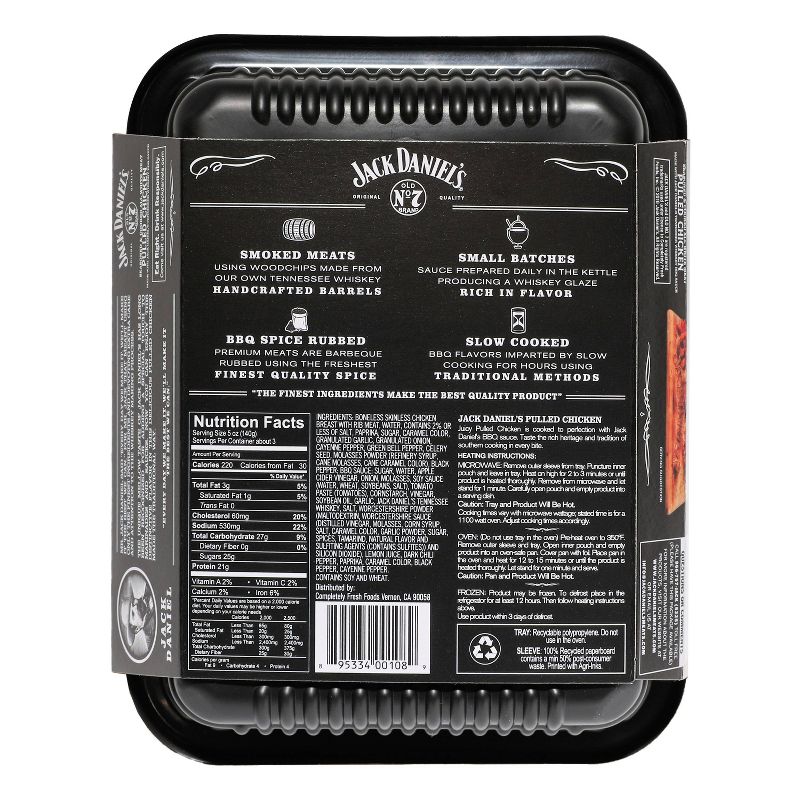 Jack Daniel&#39;s Seasoned &#38; Cooked Pulled Chicken - 16oz, 3 of 6