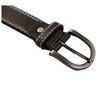 INSPIRE CHIC Single Prong Buckle Double Stitch Edge Classic Casual Belt Width 1 1/8" - 2 of 4