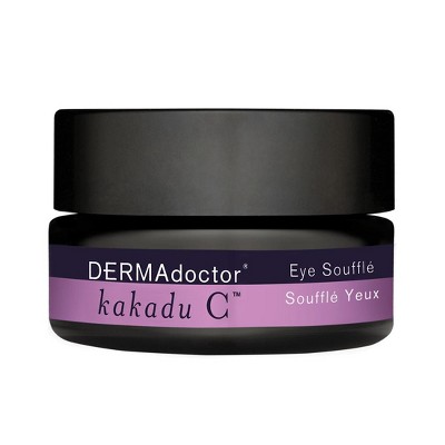 DERMAdoctor Kakadu C Eye Souffle, vitamin C and caffeine eye cream for dark circles and brightening, dermatologist-formulated, 0.5 fl oz.