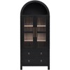 YOOCOZZ Arched Kitchen Pantry Cabinet with 2 Large Drawers, Adjustable Shelves, Glass Door, Wood Versatile Cupboard - 3 of 4