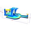 VYNXARIA 8 in 1 Inflatable slide water park trampoline bouncing house outdoor garden with Dolphin sprinkler，Target games，Water gun，Basketball - 4 of 4