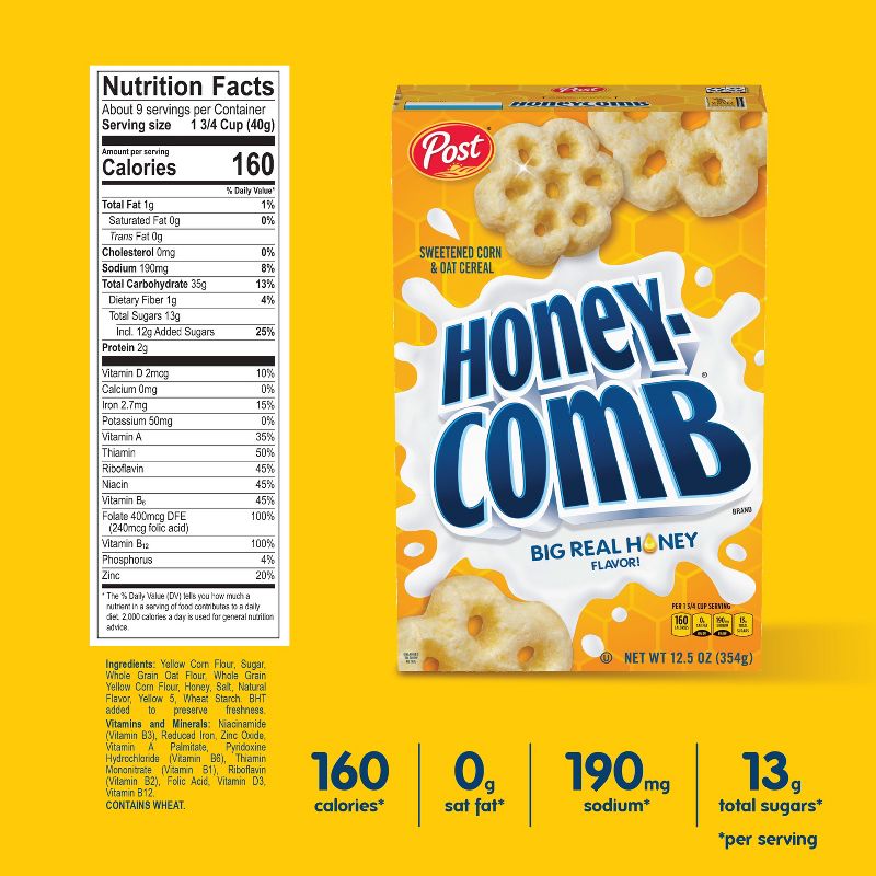 Honeycomb Cereal - 19oz - Post, 5 of 13
