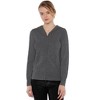JENNIE LIU Women's 100% Pure Cashmere Long Sleeve Zip Hoodie Cardigan Sweater - 3 of 3