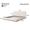 Christopher Knight Home Phyllis Modern Minimalist Boucle Upholstered Wood Platform Bed - 3 of 4
