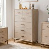 HOMES: Inside + Out Neovesi Chest Boho 5 Drawer Oak - image 2 of 4